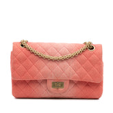 Reissue 2.55 Quilted Denim Ombre Double Flap 225